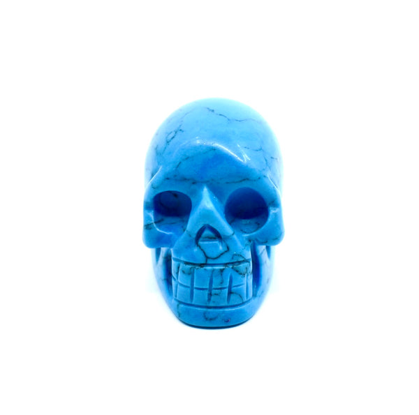 Blue Howlite Skull