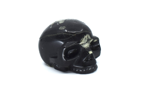 Tourmaline Half Skull